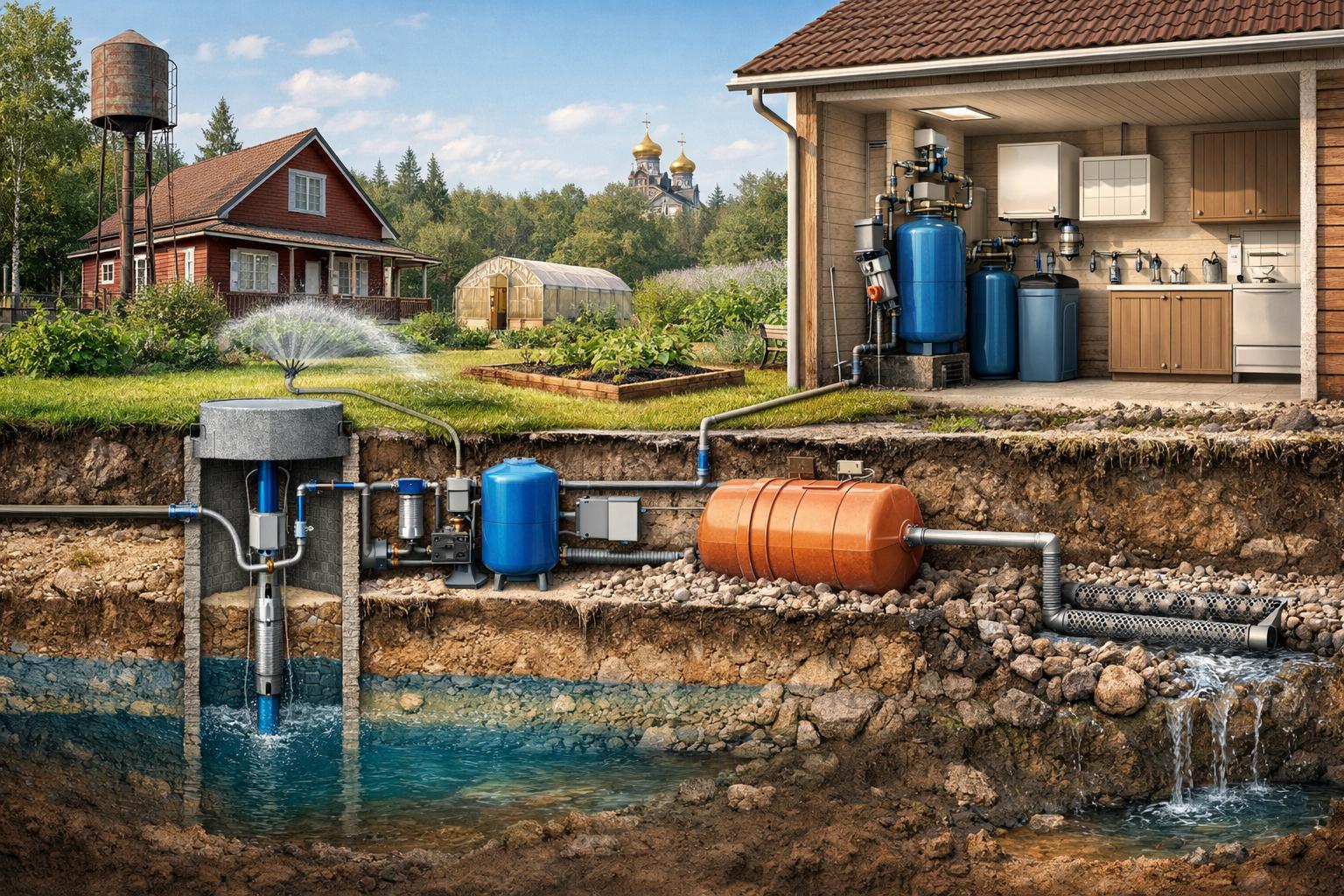 Характеристики водоснабжения в Звенигороде: местные условия, грунты и типичные проблемы Характеристики водоснабжения в Звенигороде: местные условия, грунты и типичные проблемы