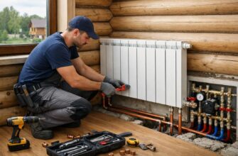 Монтаж радиаторного отопления в частном доме в Звенигороде