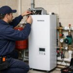 Монтаж котла WARMOS в Звенигороде