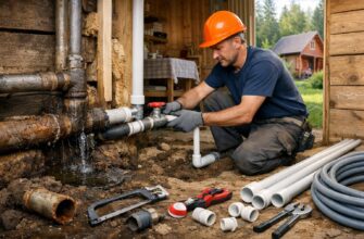 Замена труб на даче в Звенигороде