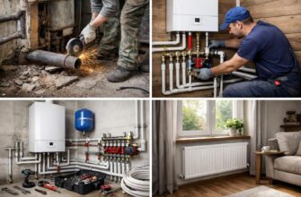 Замена системы отопления в частном доме в Звенигороде