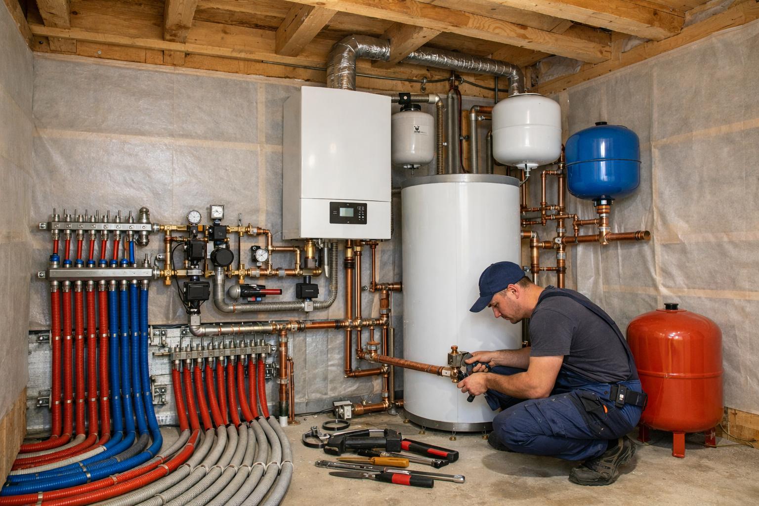 Услуги ООО Холдинг СпецСтройАльянс: Монтаж отопления коттеджа в Звенигород Услуги ООО Холдинг СпецСтройАльянс: Монтаж отопления коттеджа в Звенигород