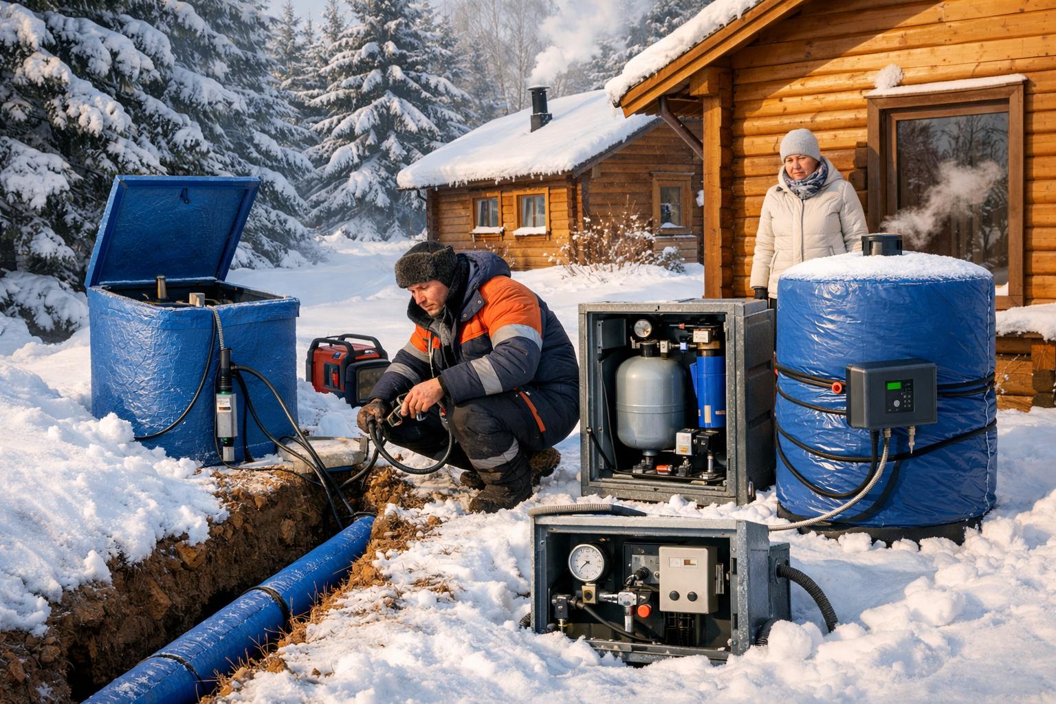Почему зимой водоснабжение дачи в Звенигороде требует профессионального подхода