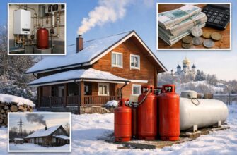 Отопление дома в Звенигороде баллонным газом