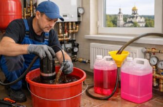 Звенигород: замена теплоносителя в частном доме