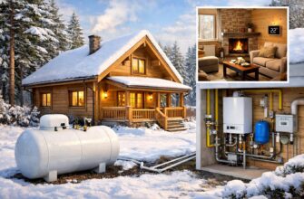 Газовое отопление дачи в Звенигороде