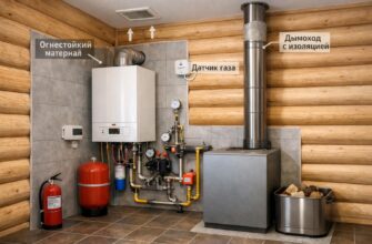 Котельная в деревянном доме в Звенигороде