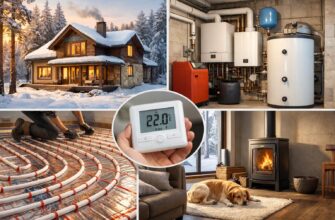 Отопление дома 100 м² в Звенигороде