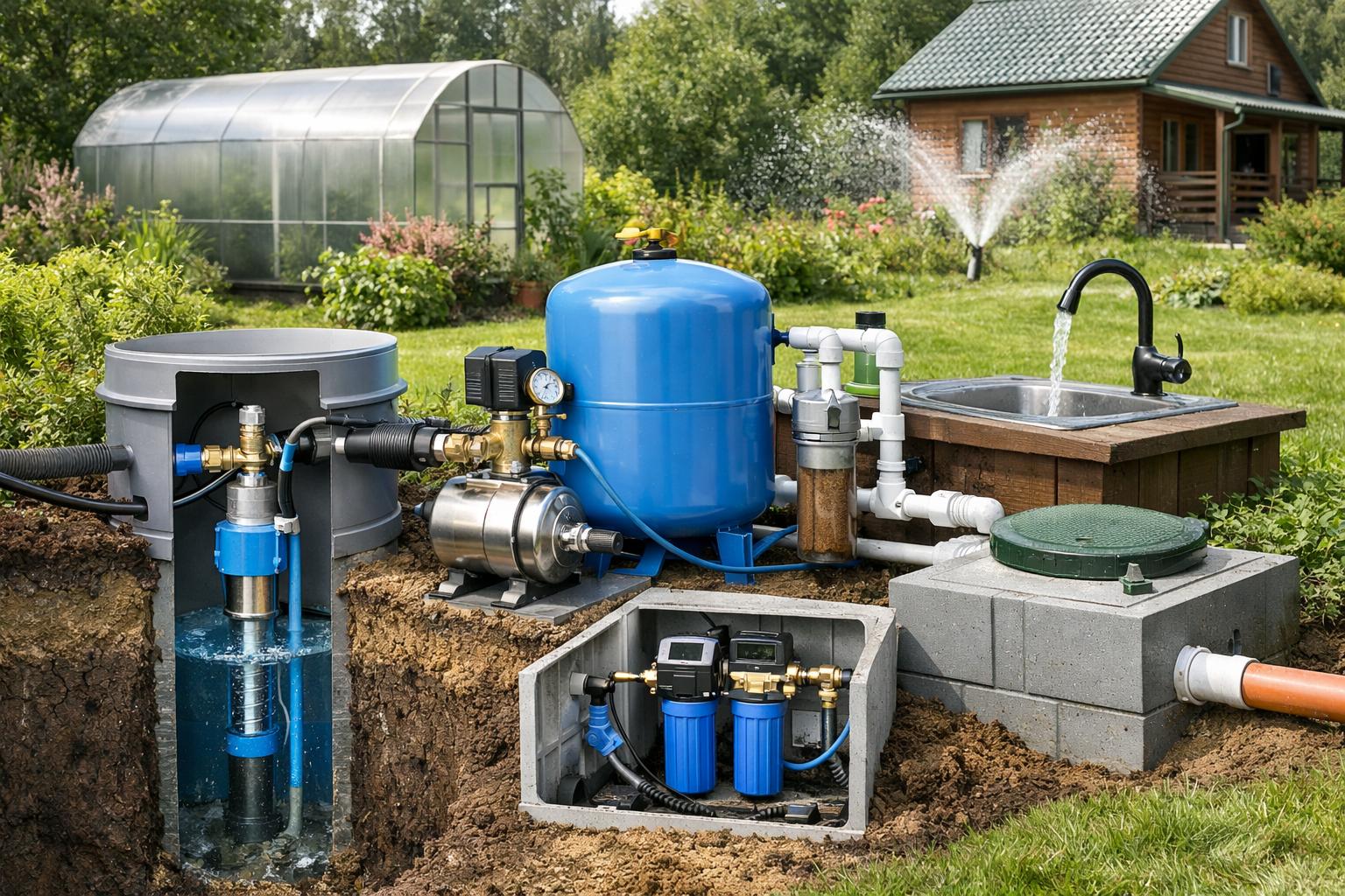 Звенигород - системы отопления водоснабжения 8 495 744 67 74: комплексные решения под ключ для дачного водоснабжения