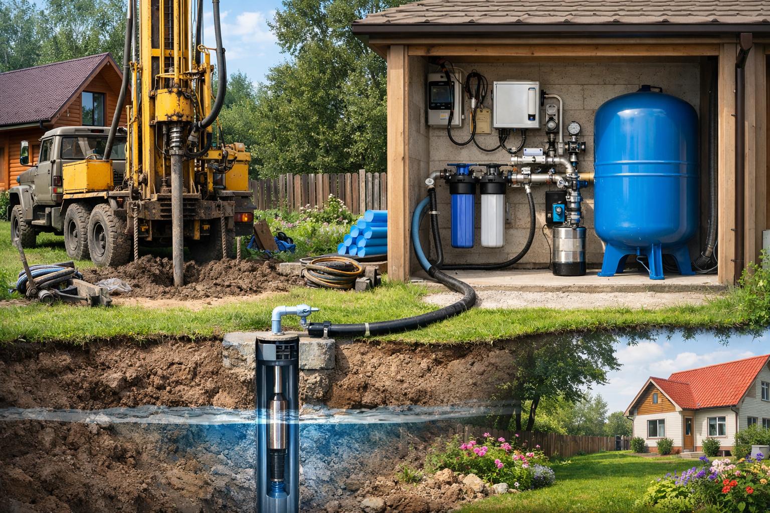 Профессиональное бурение скважин в Звенигороде — «Звенигород - системы отопления водоснабжения 8 495 744 67 74» Профессиональное бурение скважин в Звенигороде — «Звенигород - системы отопления водоснабжения 8 495 744 67 74»