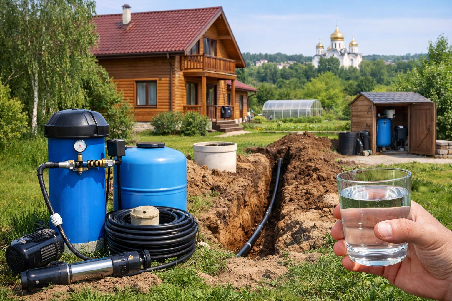 Звенигород: Частное водоснабжение в Звенигороде — что нужно знать владельцу дома