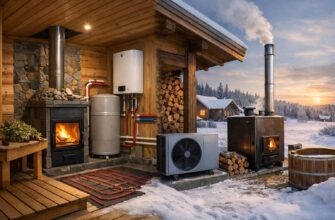 Отопление бани в Звенигороде