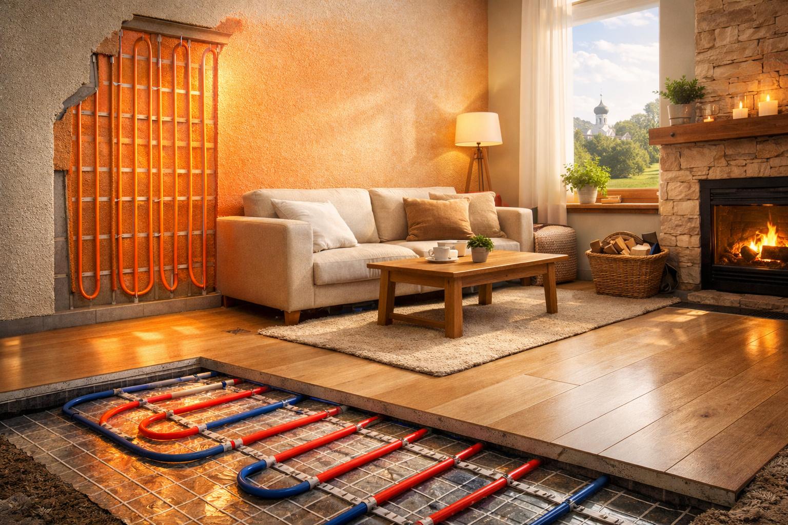 Почему тёплая стена и водяной тёплый пол — комфорт и экономия в каждом доме