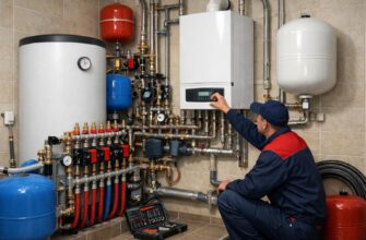 Стационарное отопление частного дома в Звенигороде