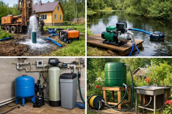 Дачное водоснабжение в Звенигороде — варианты