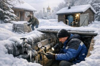 Водоснабжение в Звенигороде зимой