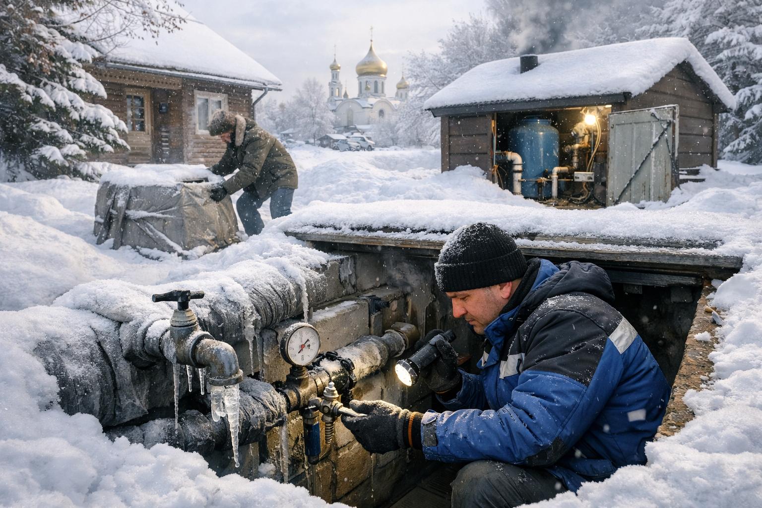 Защитите дом от морозов — проверка водоснабжения зимой от