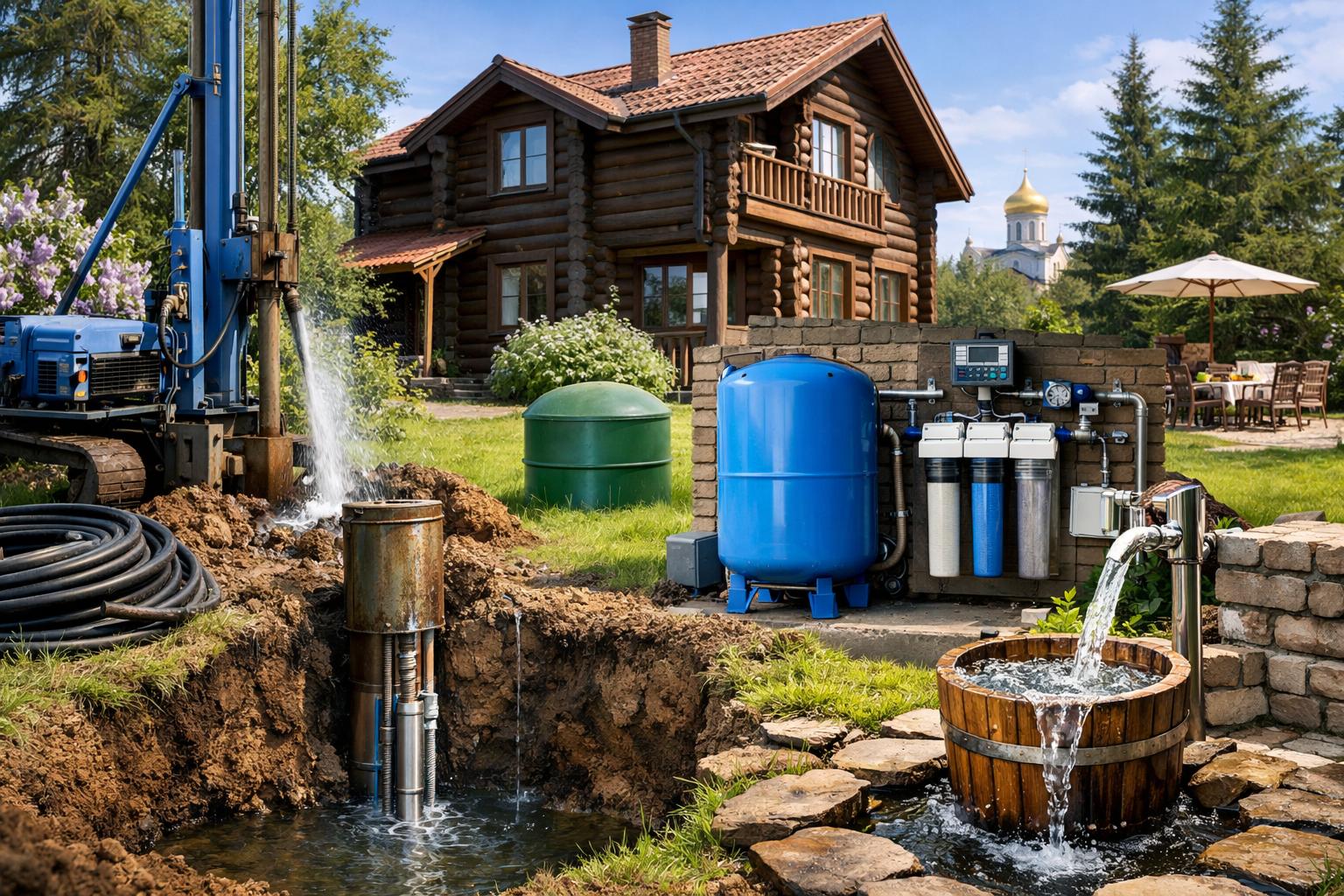 Почему автономное водоснабжение в Звенигороде — выгодно и надежно Почему автономное водоснабжение в Звенигороде — выгодно и надежно