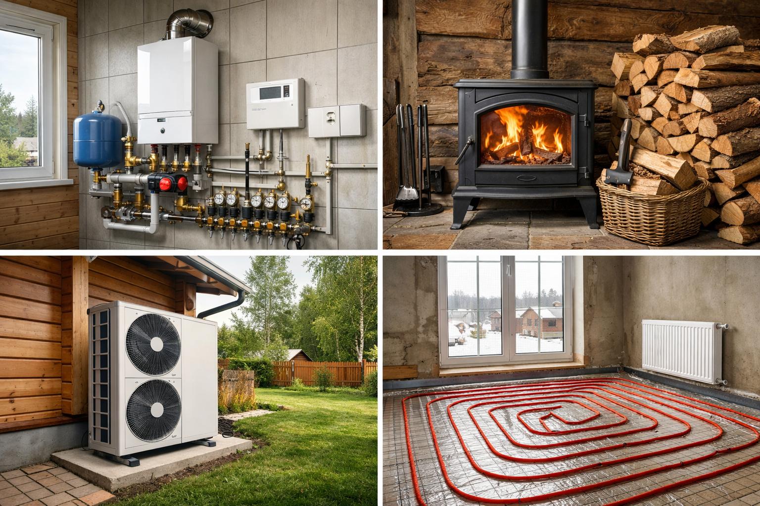 Обзор доступных систем отопления для частного дома в Звенигороде