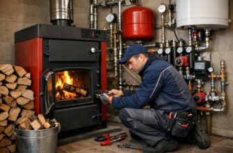 Монтаж дровяного отопления в Звенигороде