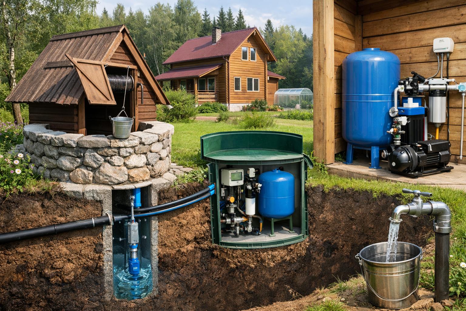 Почему автономное водоснабжение из колодца — выгодно для домовладельцев Звенигорода Почему автономное водоснабжение из колодца — выгодно для домовладельцев Звенигорода