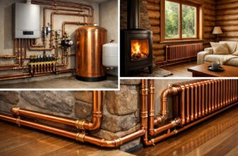 Отопление частного дома медью в Звенигороде