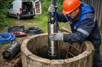 Звенигород: замена насоса водоснабжения в колодце