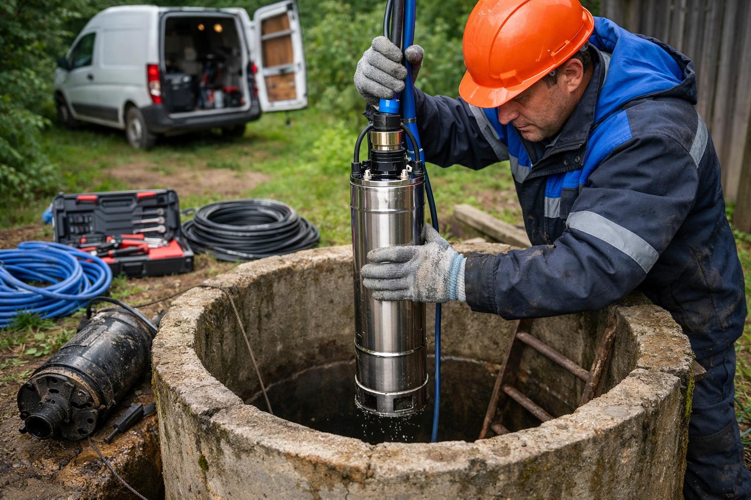 Звенигород — замена насоса в колодце быстро и надёжно: услуги компании