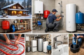 Отопление и водоснабжение дома в Звенигороде