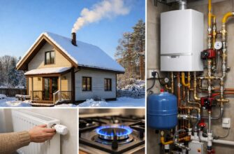 Газовое отопление небольшого дома в Звенигороде