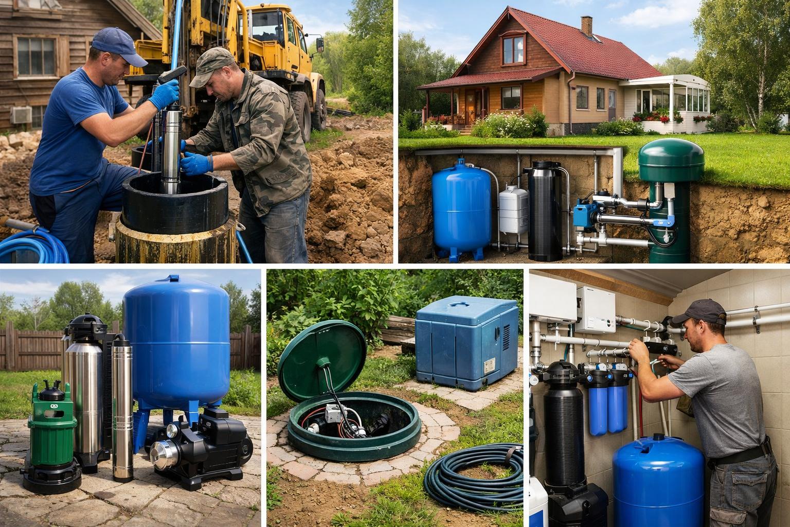 Готовое автономное водоснабжение от Звенигород — покупка и монтаж под ключ