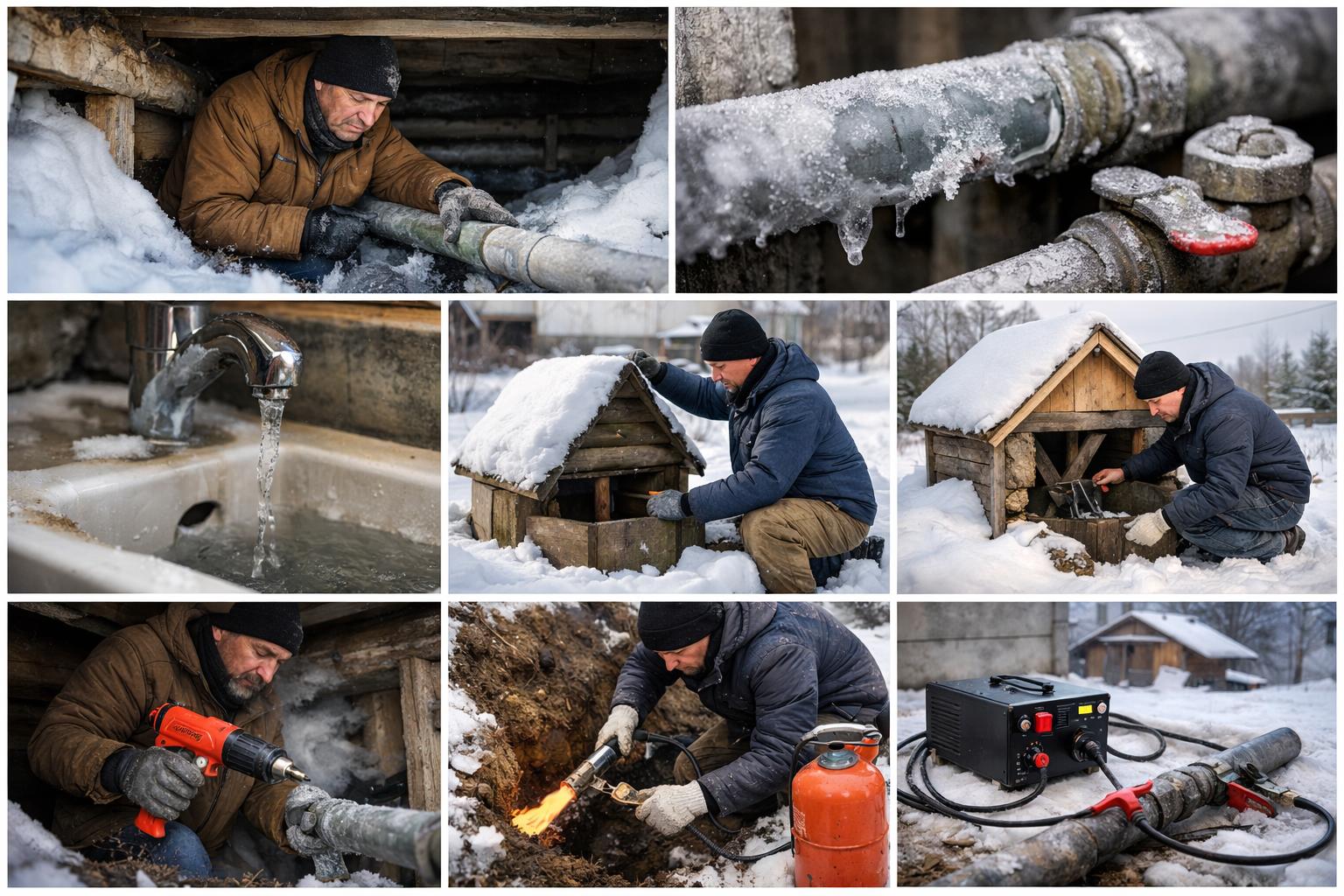 Как распознать замерзшие трубы и предотвратить бедствие