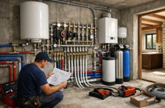 Монтаж водоснабжения в коттедже в Звенигороде