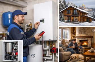 Индивидуальное отопление в коттедже Звенигорода