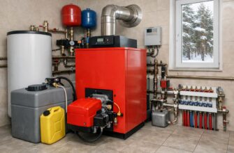 Водяное отопление частного дома в Звенигороде — дизельный котел