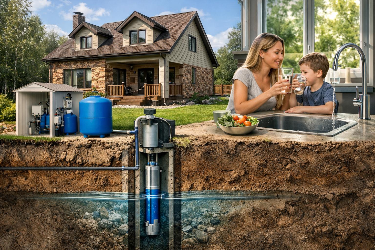 Преимущества водоснабжения коттеджа от скважины в Звенигороде: экономия и независимость