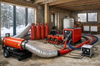 Временное отопление коттеджа в Звенигороде