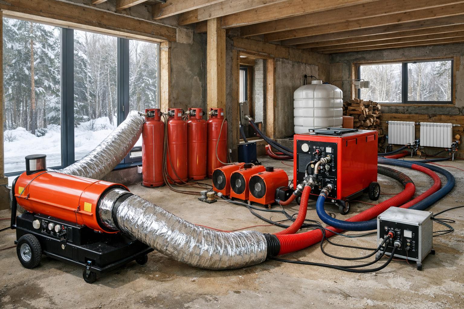 Услуги компании «Звенигород - системы отопления водоснабжения 8 495 744 67 74» — полный спектр для временного отопления коттеджа