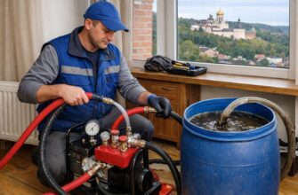 Промы́вка систем отопления в Звенигороде