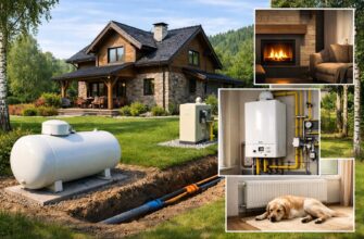 Газовое отопление загородного дома в Звенигороде