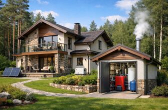 Коттедж в Звенигороде с автономной котельной