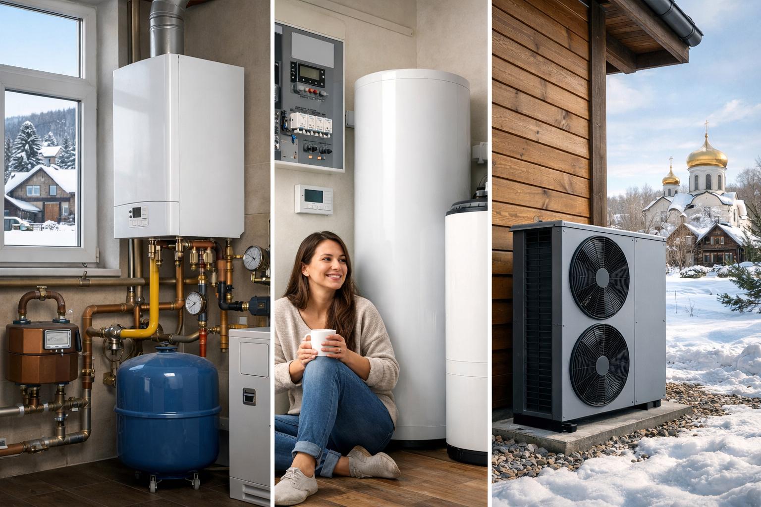 Три вида автономного отопления в Звенигороде — газ, электричество, тепловой насос: сравнение и выбор