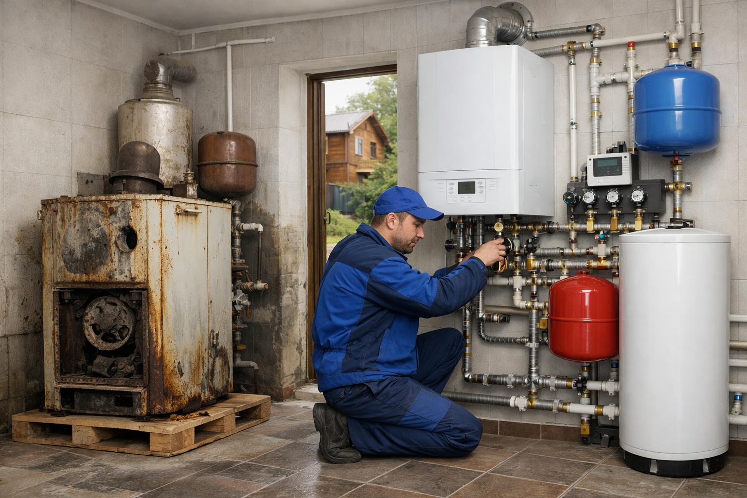 Профессиональная замена котельной в частном доме в Звенигороде — «Звенигород - системы отопления водоснабжения 8 495 744 67 74»