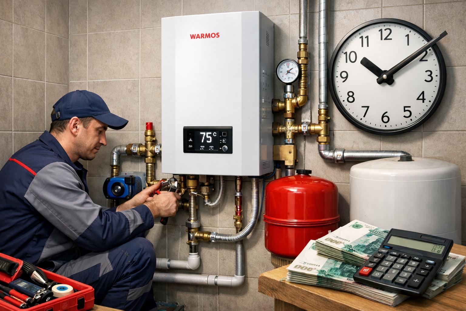 Почему стоит выбрать монтаж котла WARMOS в Звенигороде — быстро, надёжно, экономично
