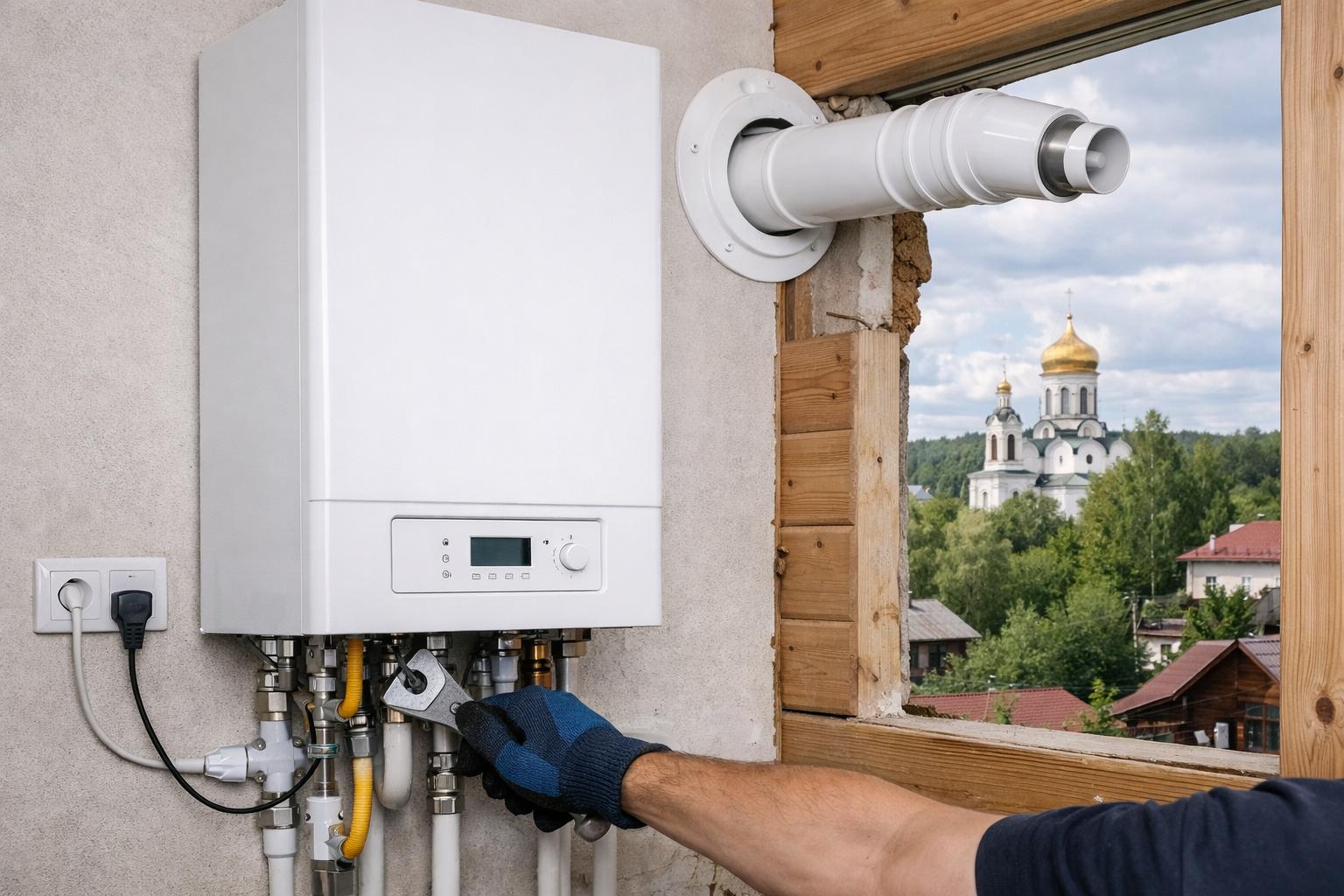 Профессиональный монтаж коаксиального дымохода в Звенигороде — качественно и с гарантией от