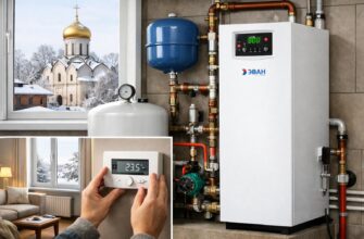 Звенигород: электрическое отопление с котлом «Эван»