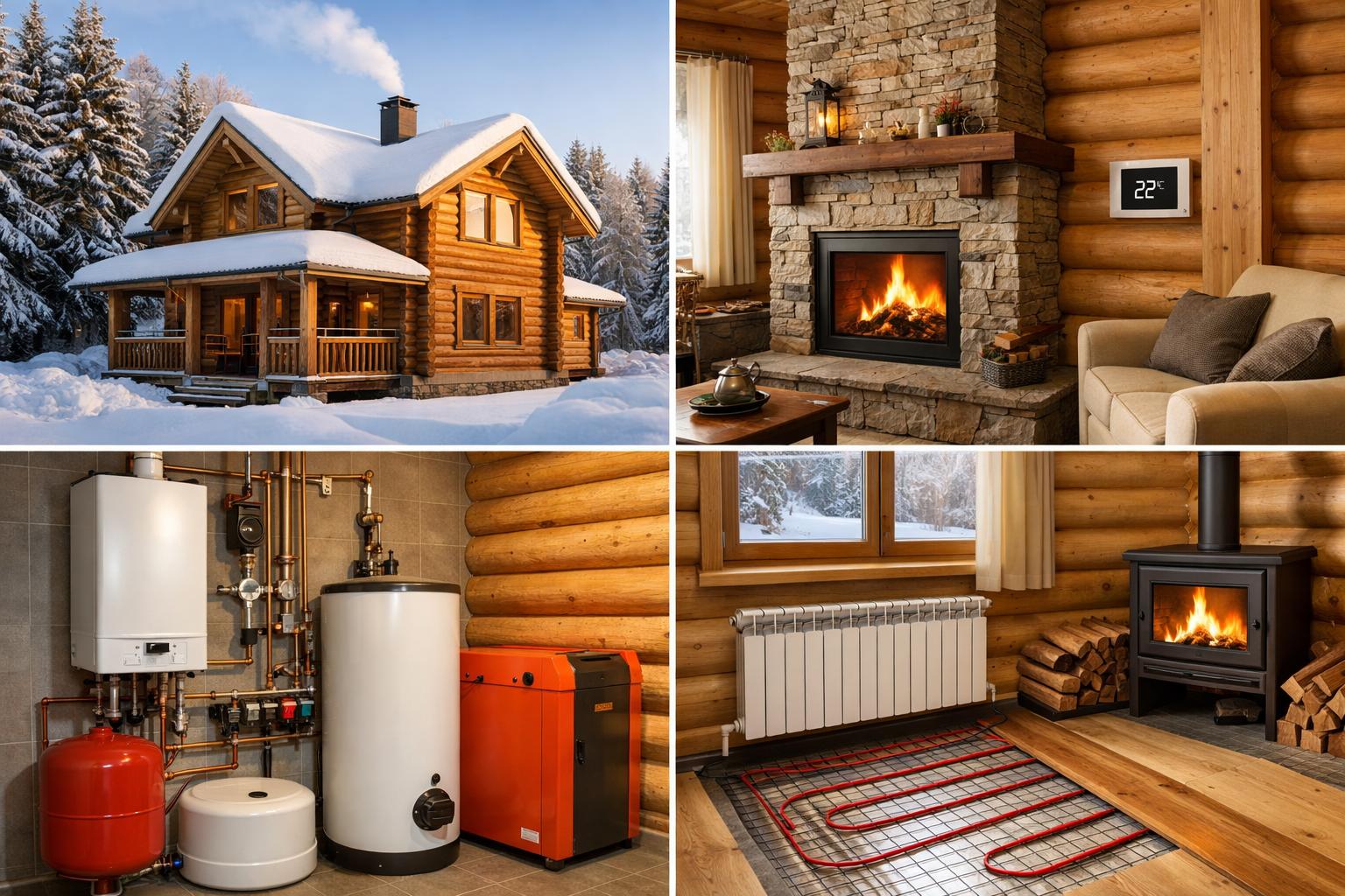 Особенности отопления деревянного дома в Звенигороде: климат, материалы и нормы