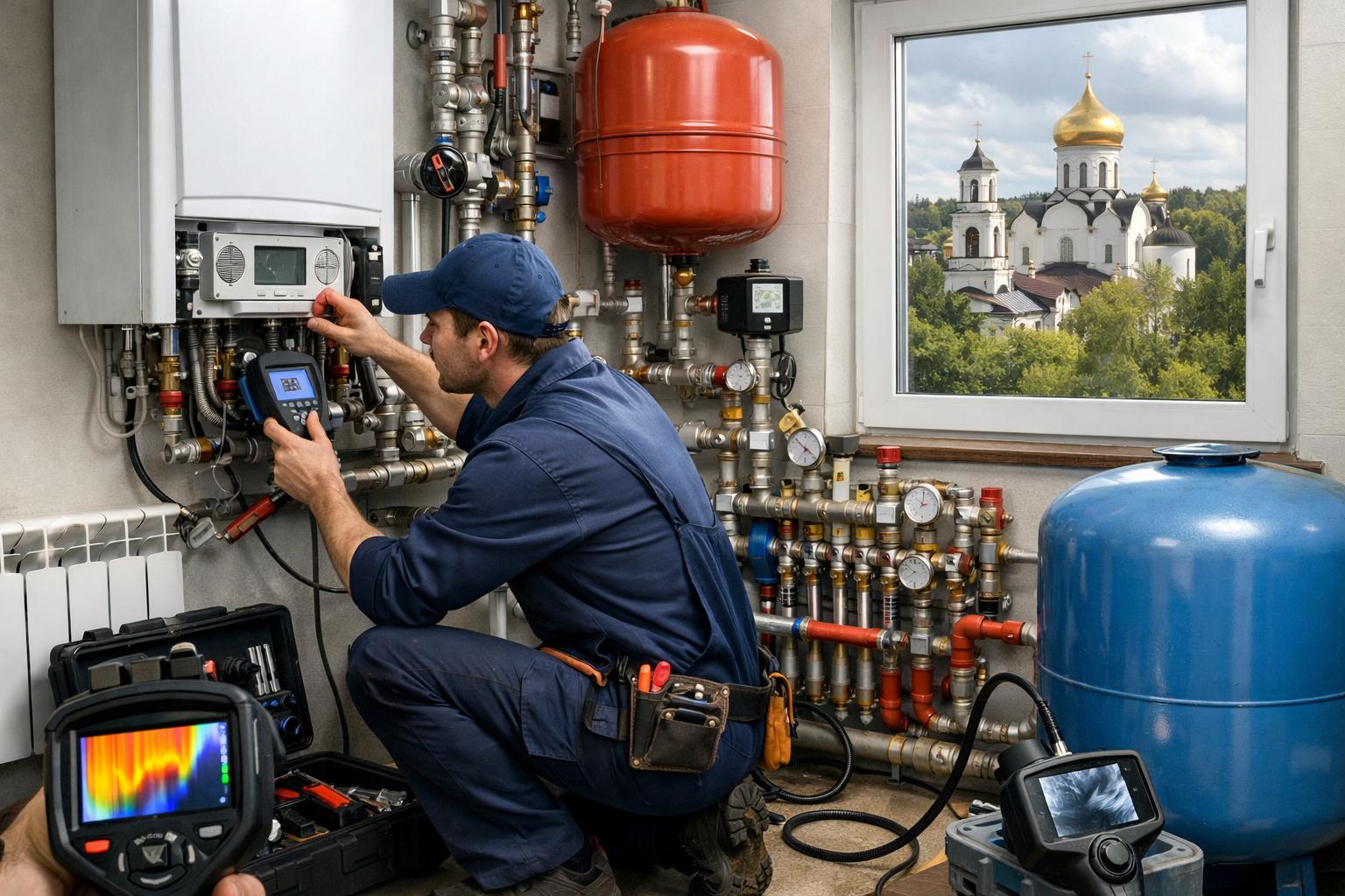 Закажите профессиональную диагностику систем отопления и водоснабжения в Звенигороде —