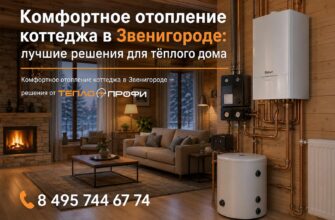 Комфортное отопление коттеджа в Звенигороде