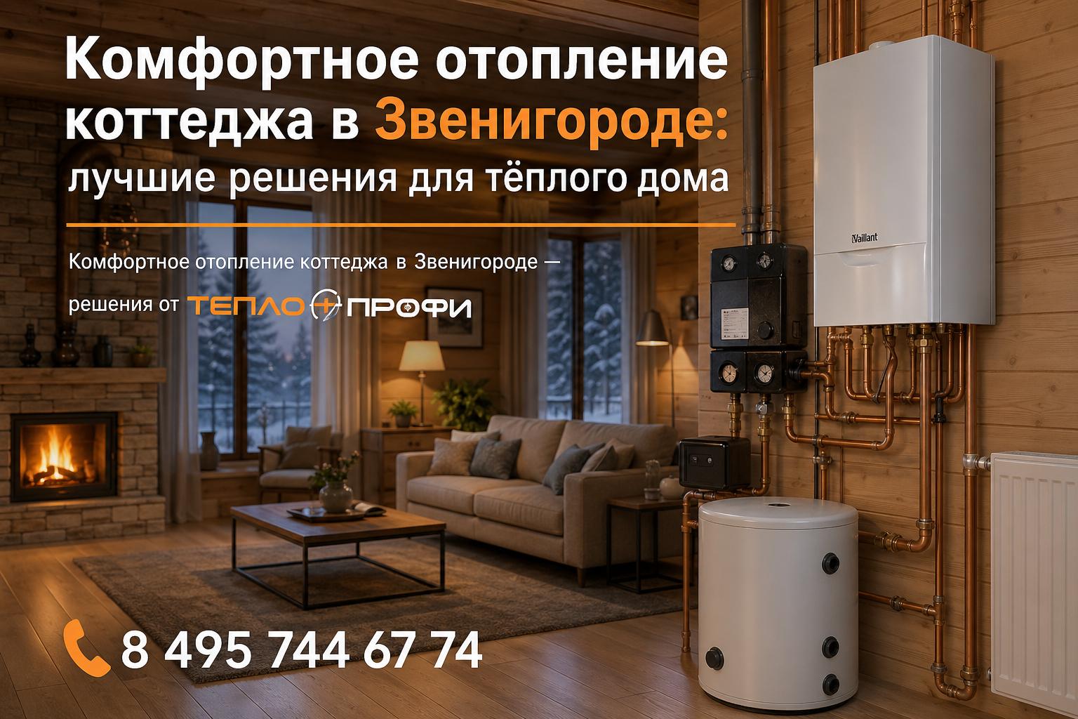 Комфортное отопление коттеджа в Звенигороде — решения от